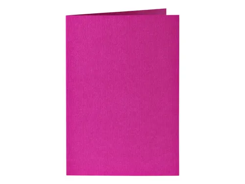 Correspondentiekaart Papicolor dubbel 105x148mm felroze pak à 6 stuks