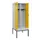 locker met bank,voor scheiding van kleding,HxBxD 2120x800x815mm,2vak