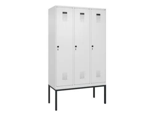 locker voor scheiding van kleding,HxBxD 2120x1200x500mm,3vak