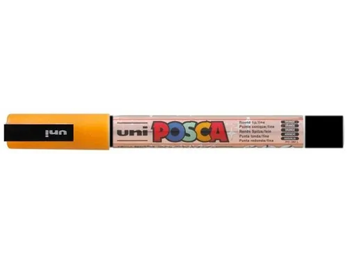 Verfstift Posca PC3M Fijne punt 0,9-1,3mm glitter oranje