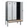 locker met bank,HxBxD 1950x1200x815mm,3vak,vak B 400mm,cilinderslot