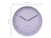 Wandklok NeXtime Berlin L 40cm lavendel aluminium