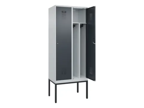 locker voor scheiding van kleding,HxBxD 2120x800x500mm,2vak