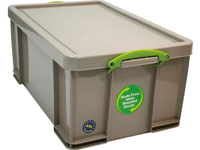 Opbergdoos 64 Liter Gerecycleerd Grijs