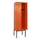 locker,HxBxD 2120x600x500mm,2vak,vak B 300mm,cil.-slot,voetonderstel