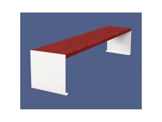 zitbank,B 1800mm,3latten,hout-zitting Mahonie,zitting H 450mm - 1