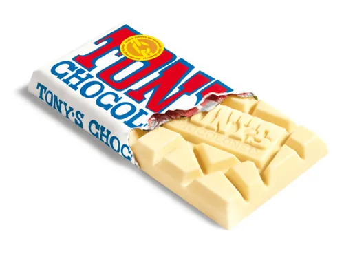 Chocolade Tony's Chocolonely reep 180gr wit