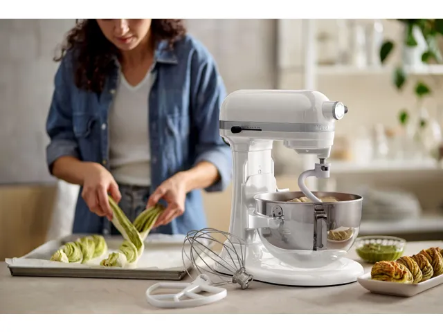 Robot de cuisine KitchenAid Heavy Duty K5 5,2L 375W Blanc