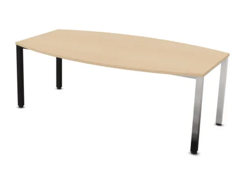 vergadertafel,HxBxD 740x2000x1200mm,vatvormig,NE-esdoorn