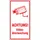 waarschuwingsetiket,Let op! Videobewaking,PVC,rood/wit,om te verlijmen