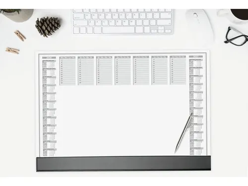 Designonderlegger Sigel Office 26/27 59,5x41cm dag/week- planner 40 ve