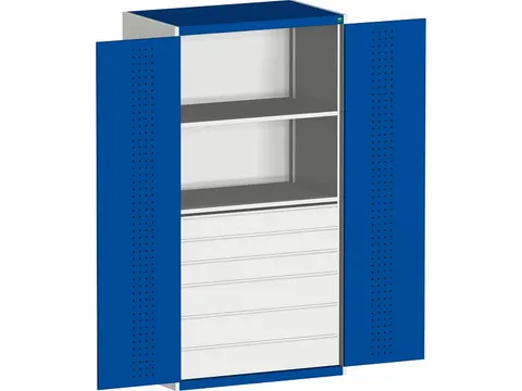 armoire modulaire HxlxP 2000x1050x650mm 2xtablette en acier 6tiroir(s)