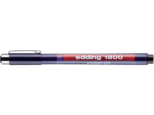 Fineliner edding 1800 zwart assorti set