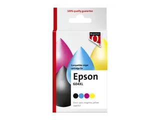 Inktcartridge Quantore alternatief tbv Epson 604XL T10H94 zwart + 3 kl - 2
