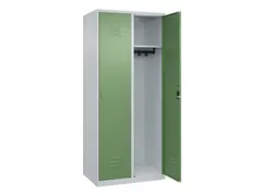 locker,HxBxD 1850x800x500mm,2vak,vak B 400mm,cil.-slot,staand op vloer