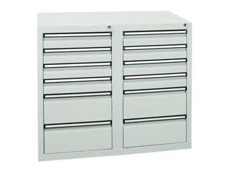 ladekast,HxBxD 900x1000x500mm,12lade(n),centr. vergrendeling - 1