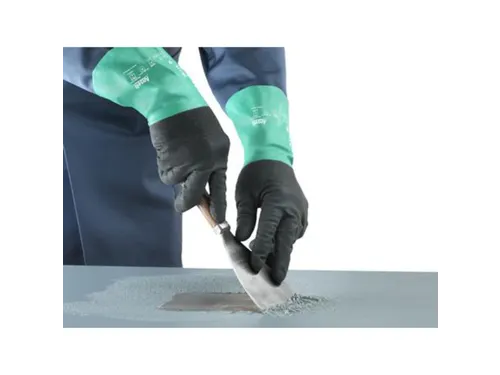Ansell AlphaTec 58-128 nitril handschoenen, grijs, maat 9, 12 paar