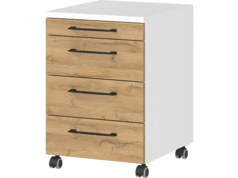 mobiel ladeblok,HxBxD 610x420x490mm,1 MA,3lade(n),metaal-beugelgreep