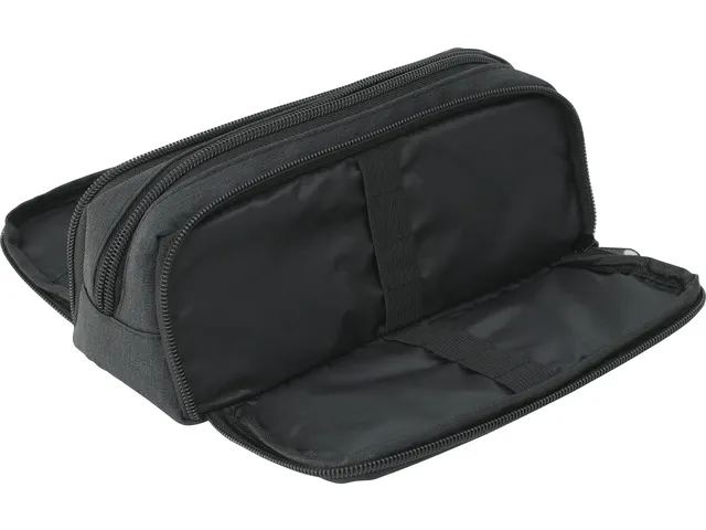 Trousse scolaire EFA Rectangulaire vide 3 compartiments Anthracite