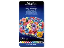 Aquarelpotlood Staedtler Mars Lumograph 12 kleuren