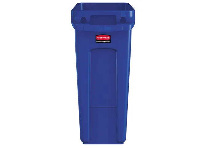 Slim Jim Afvalcontainer Met Luchtsleuven 60 Liter Blauw