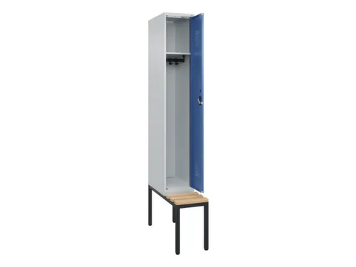 locker met bank,HxBxD 2120x300x815mm,1vak,vak B 300mm,cilinderslot