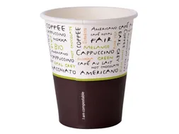 Beker Biologisch Afbreekbaar Karton 220Ml 1000 Stuks