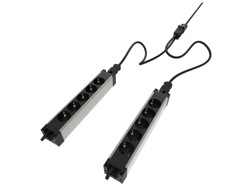 Dubbele Stekkerdoos Set – 2x 5 FR/BE 933 GST18i3 Zwart