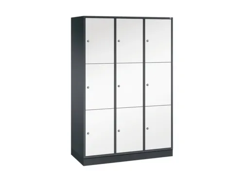 grootvolume-lockersysteem,HxBxD 1950x1220x500mm,3x3vakken,cil.-slot