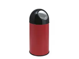 Afvalbak Met Pushdeksel 40 Liter Rood