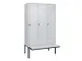locker voor scheiding van kleding,HxBxD 2120x1200x815mm,3vak