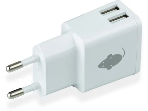 Dual Usb Oplader - Wit