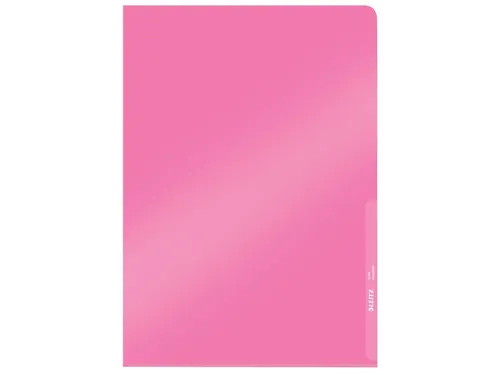Insteekmap L-map Leitz 4100 Premium A4 0.15mm Helder Pvc Rood