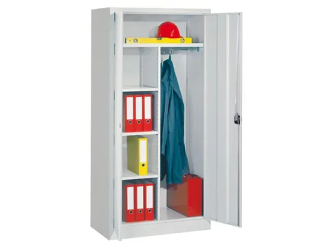 Dossier-/Kledingkast Hxbxd 1950x1000x600mm RAL7035