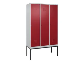 locker voor scheiding van kleding,HxBxD 2120x1200x500mm,3vak - 1