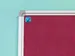 Prikbord 120x240cm Donkerroze Accent Softline Profiel 16mm