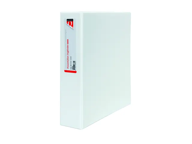 Presentatieringband Quantore A4 Maxi 4-rings D-mech 40mm wit