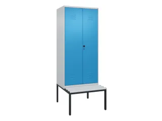 locker voor scheiding van kleding,HxBxD 2120x800x815mm,2vak - 1