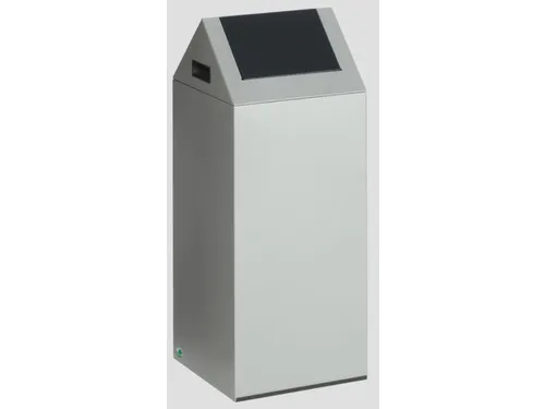 Afvalverzamelaar Zelfblussend 60 Liter 800X320X320Mm Klemring Grijs