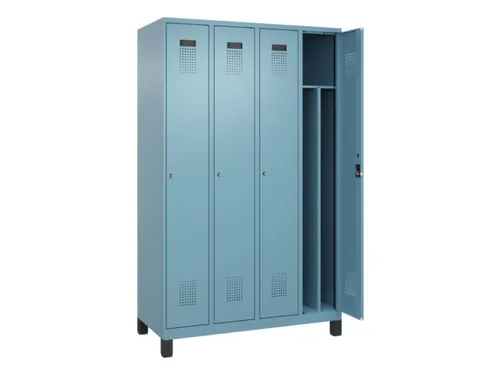 locker voor scheiding van kleding,HxBxD 1950x1200x500mm,4vak