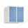 opzetkast,v. locker,2vak.,vak B 250mm,HxBxD 500x500x500mm,vleugeldeur