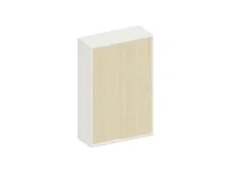 Schuifdeurkast 1540x1000x430mm Romp Wit Decor Front Esdoorn