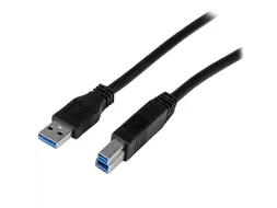 1 meter gecertificeerde SuperSpeed USB 3.0 A-naar-B-kabel - M/M