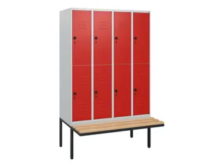 Dubbeldekse dekenkist,HxBxD 1950x1200x815mm,4x2vak.,vak B 300mm - 1