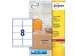 Etiket Avery L7565-25 99.1x67.7mm Transparant 200 stuks