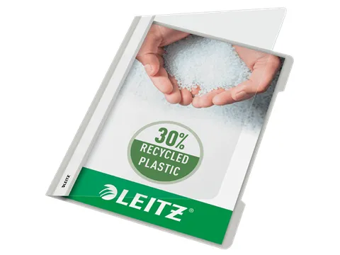 Snelhechter Leitz 4191 standaard A4 grijs 30% gerecycled plastic