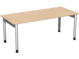 In hoogte verstelbaar bureau,HxBxD 680-820x1800x800mm,blad beuken