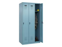 locker,HxBxD 1850x900x500mm,3vak,vak B 300mm,draaigrendel