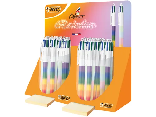 4-Kleuren balpen Bic regenboog medium assorti