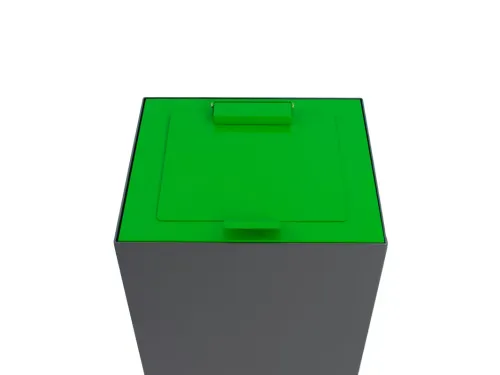 V-Part Top met klepdeksel voor Modulaire Afvalbak 85 en 90 L Groen